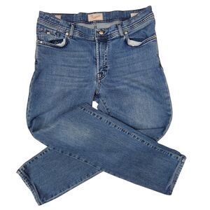 Marco Pescarolo Mens Straight Leg 5 Pocket Medium Wash Jeans 52 Made In Napoli